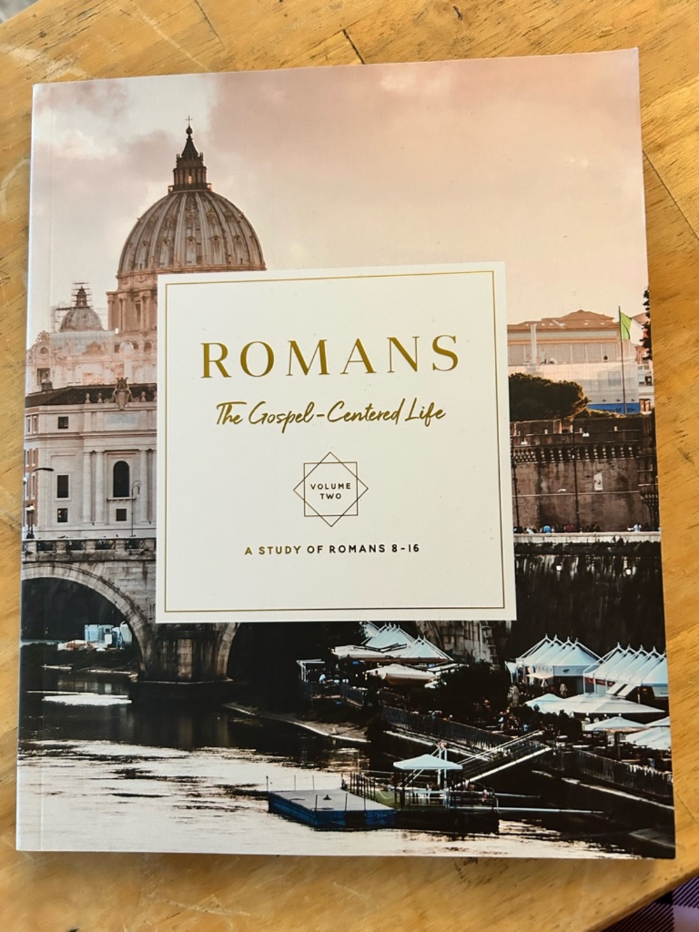 Romans: The Gospel-Centered Life - Soft Pink and Cream Cover
